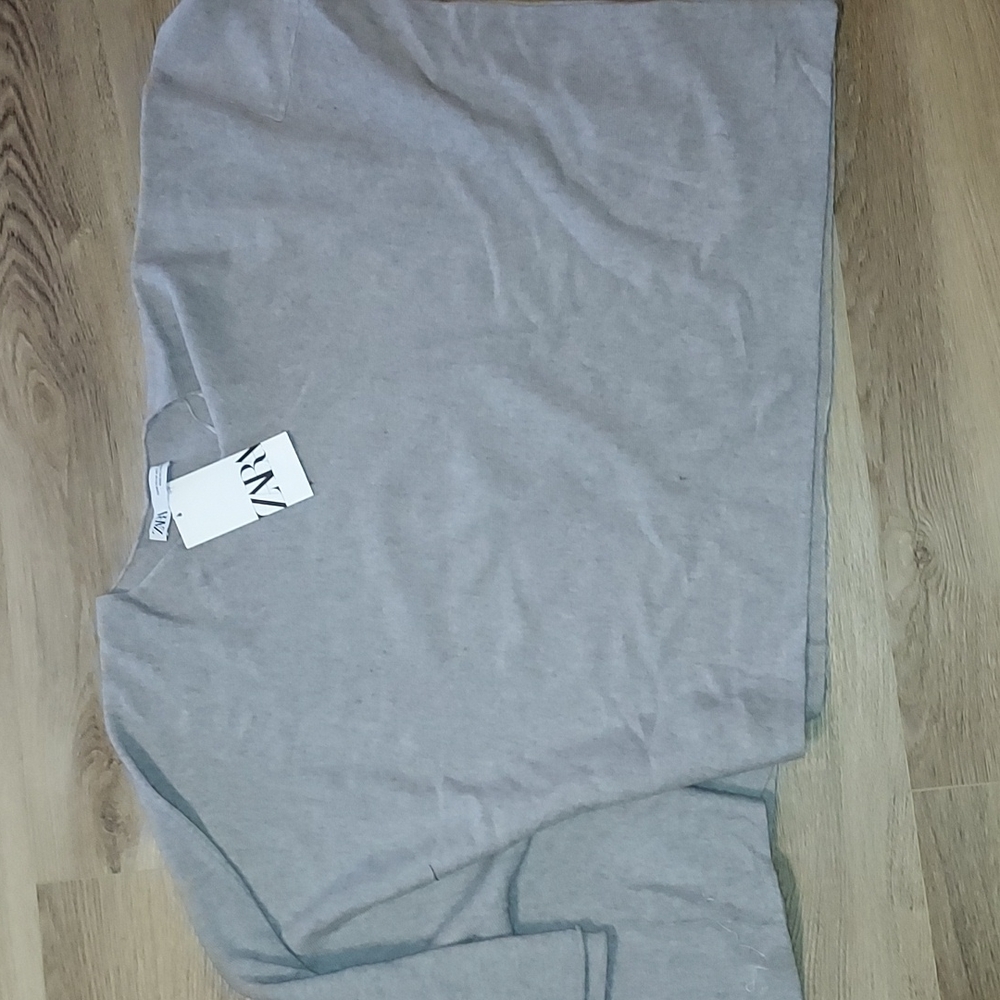 ZARA REAL WOOL SOFT ASYMMETRIC SWEATER NWT SIZE MEDIUM - Picture 6 of 8